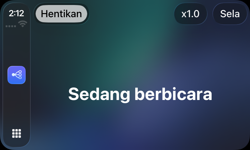 RouterChat membacakan respons di CarPlay