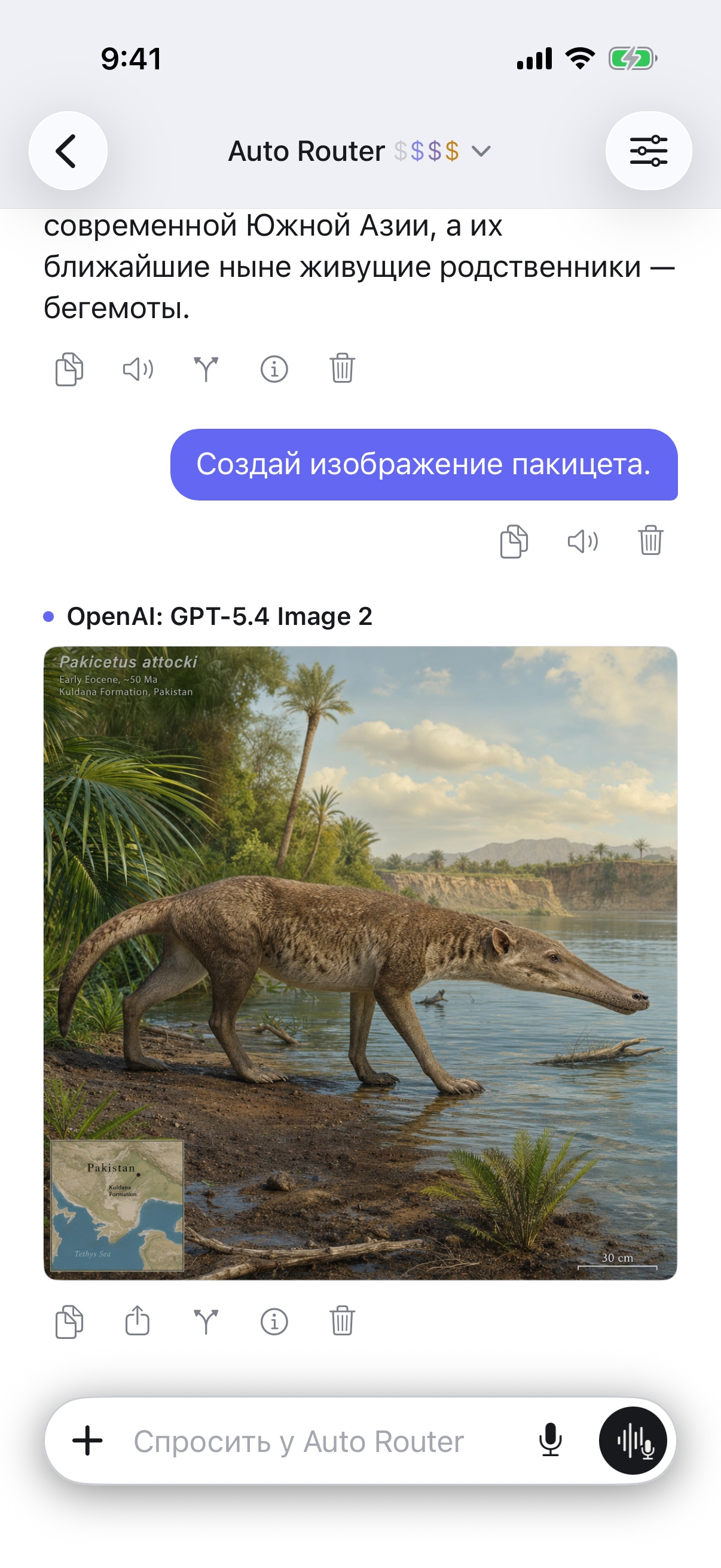 Разговор в RouterChat на iPhone